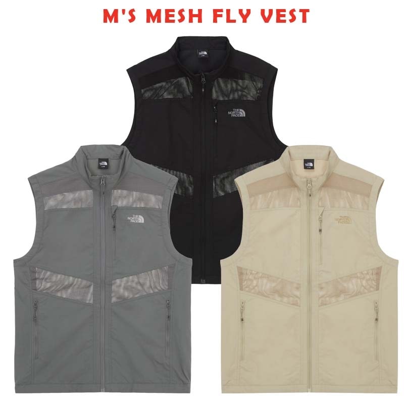 韓国正規品保証 関税負担なしNV5VR00A MS MESH FLY VEST デイリー 基本 着装 男子 女子 人気 韓国 ファッション 男女共用 アウトドア