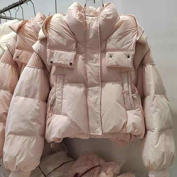 秋服 レディース ファッション オシャレ カワイイ シンプル 大人カワイイ 大きいサイズ ダウン ジャケット フード付き 暖かい 綿