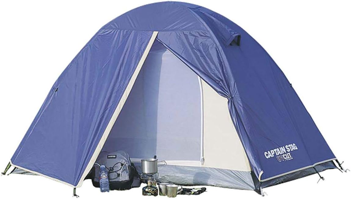 テント リベロ ツーリングテントUV M-3119 ドーム型 2人用 防水 バイク・自転車積載 軽量・コンパクト設計 バッグ付き