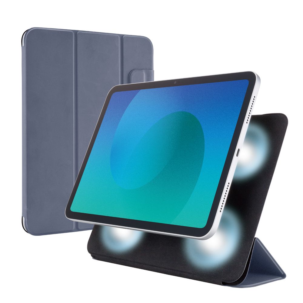 エレコム TB-A25RWVPF2BG iPad ケース 11インチ ( A16 ) / 10.9インチ 第10世代 用フラップケース 超薄型 マグネット着脱 スリープ対応（ブルーグレー） TBA2