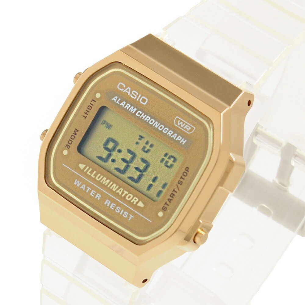 カシオ CASIO A168XESG-9A 腕時計 メンズ ゴールド クオーツ デジタル