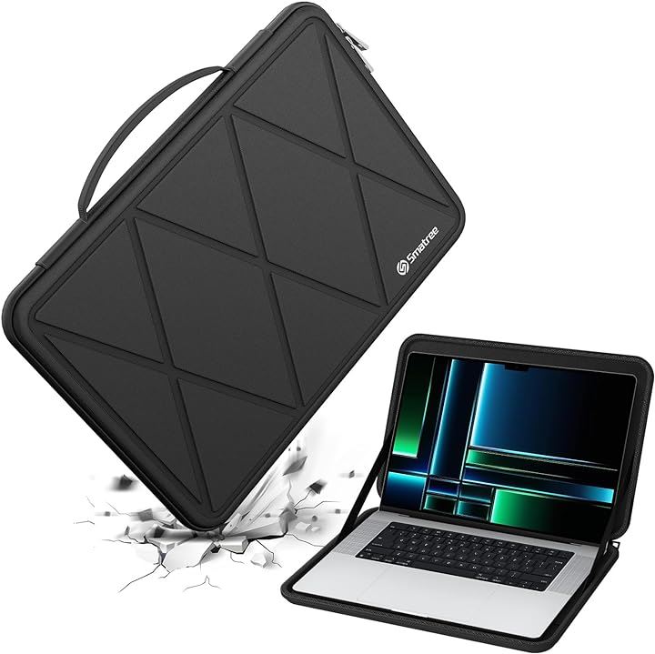 ハード EVA 保護スリーブケース 16.2インチ Apple MacBook Pro M3 Pro/M3 Max/M2( Black, For Apple 16.2インチ（M89）)