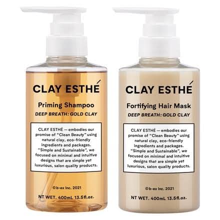 クレイエステ プライミング ゴールドシャンプー400ml ＆ フォーティファイング マスクゴールド 400ml セット