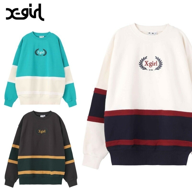 エックスガール COLLEGE SWEAT TOP クルーネック スウェット レディース