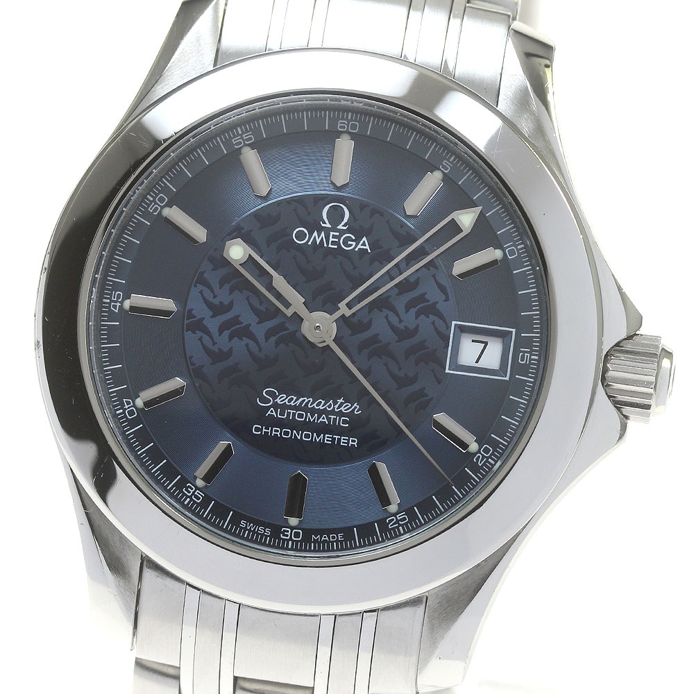 オメガ OMEGA 2506.80 シーマスター120 ジャックマイヨール デイト 自動巻き メンズ 保証書付き_842767【中古】