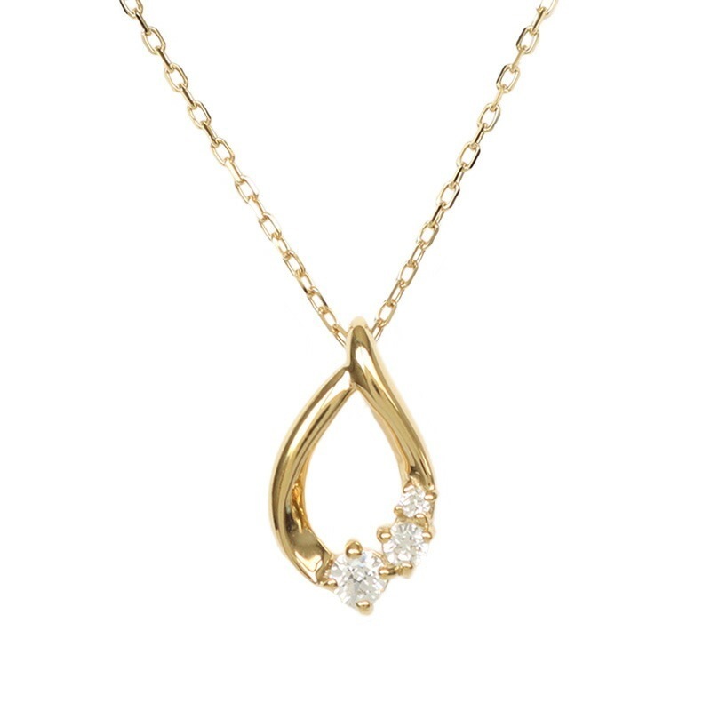 正規紙袋＆箱付 ネックレス ペンダント レディース しずくモチーフ 152124121015