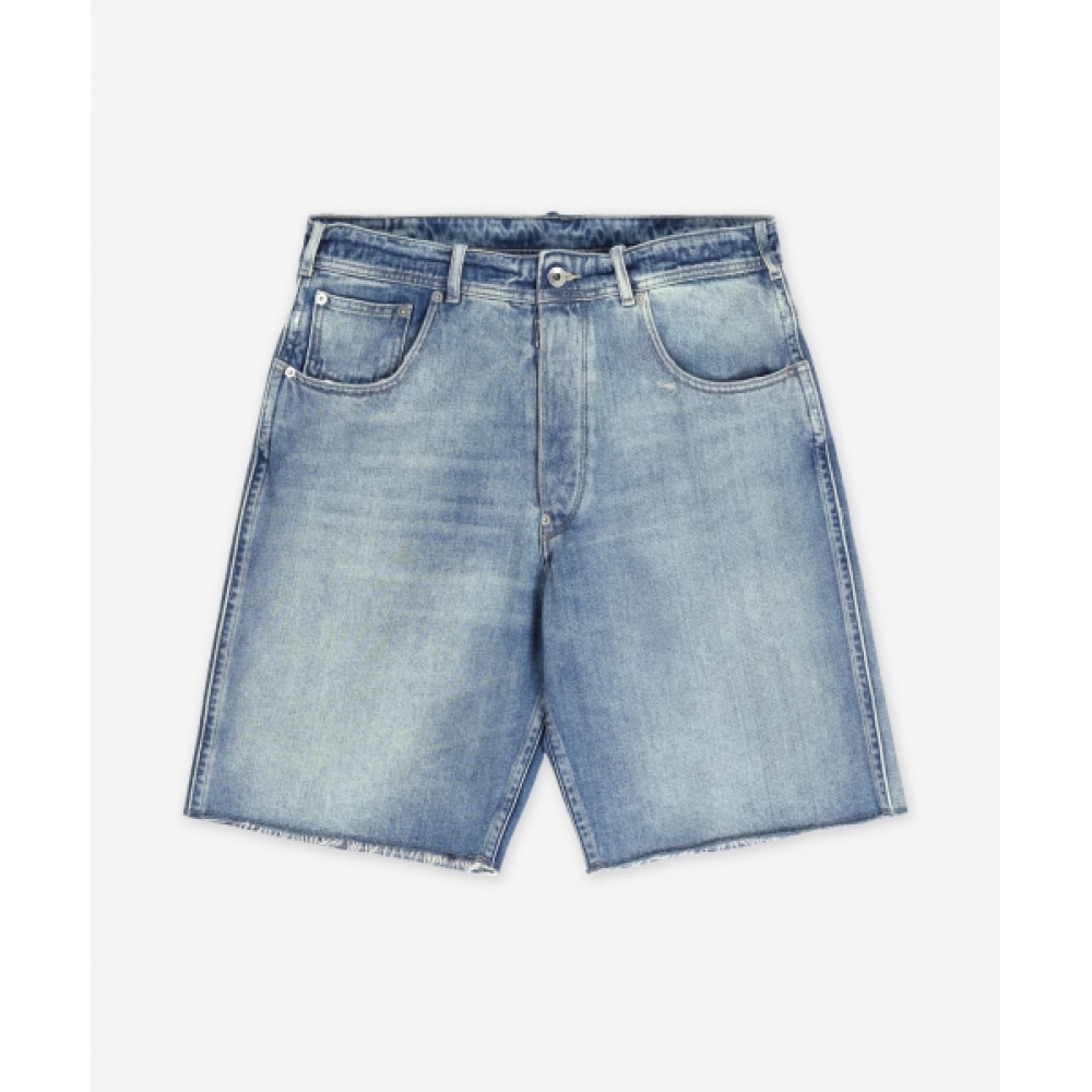 メゾンマルジェラビンテージウォッシュデニムショーツパンツ-ライトブルー/S50MU0086S30383961