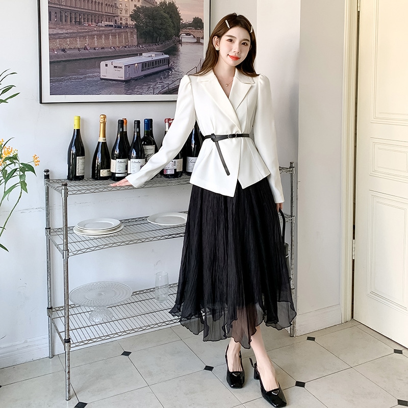 スーツ レディース アシンメトリー 大きいサイズ チュールスカート アレア テーラードジャケット ベ 5,013円