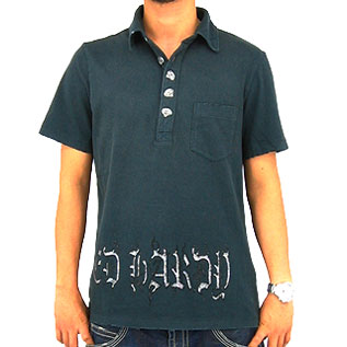 ED Hardy Mens Vintage Rhinestone Polo　エドハーディー　メンズ　ヴィンテージ　ラインストーン　タイガー　ポロシャツ