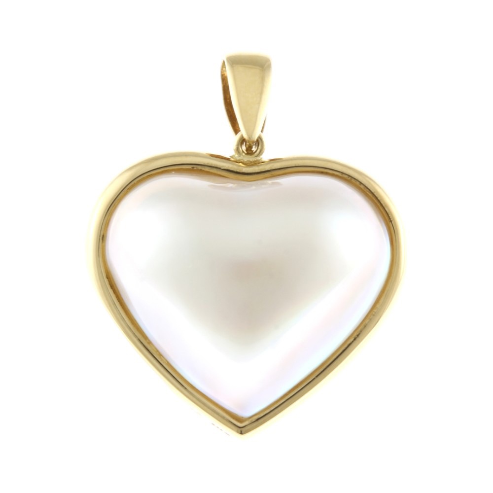 タサキ ペンダントトップ 18金 K18イエローゴールド マベパール TASAKI 中古 美品