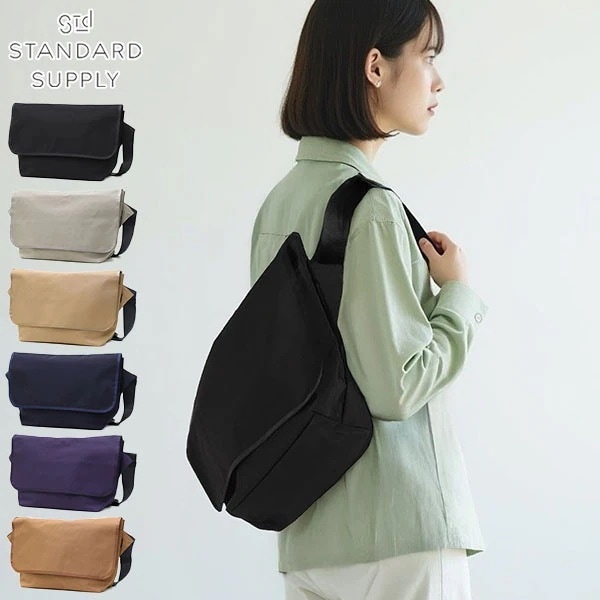 選べるノベルティ付 正規取扱店 ショルダーバッグ メンズ レディース 斜めがけバッグ 大きめ 大容量 ブランド A4 SIMPLICITY FLAP MESSENGER