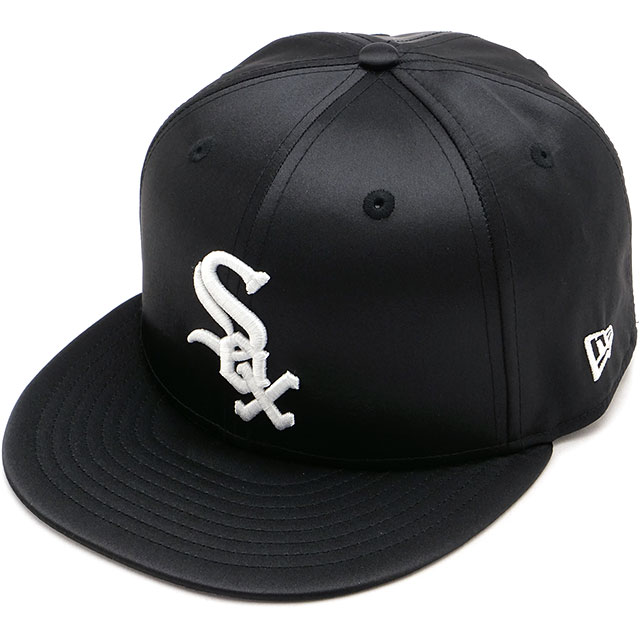 CAP 59FIFTY サテン シカゴ・ホワイトソックス [14668126] 5950 SATIN CHIWHI メンズ・レディース 帽子 ブラック 正規取扱店