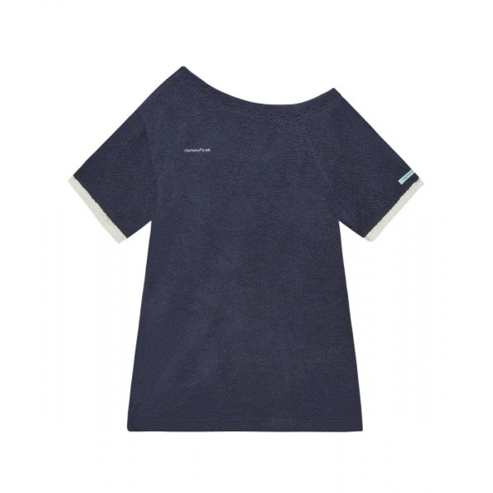 INSTANTFUNK ワンショルダーブークレミニドレス-ネイビー 12,432円