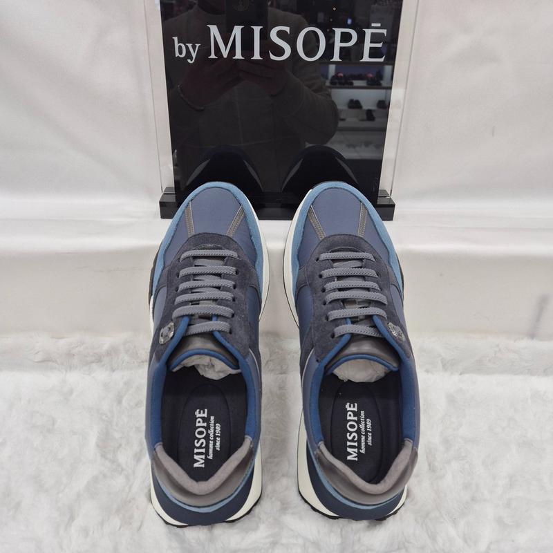 By 男性軽量カジュアルスニーカー 122HT410FH207 NAVY 4 JJ