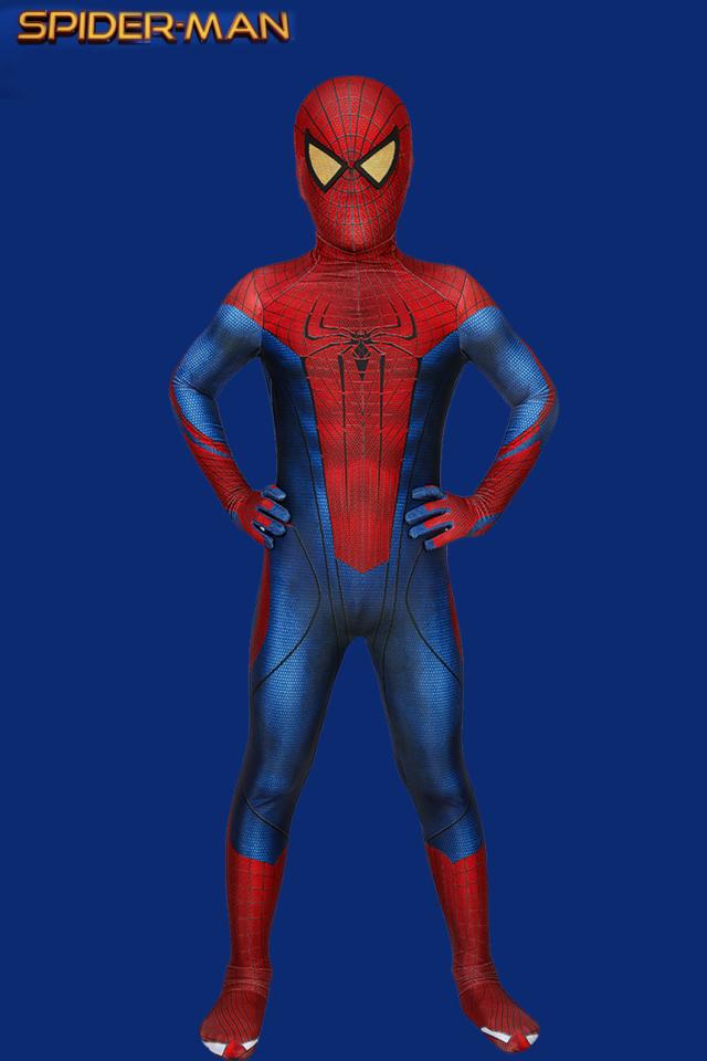 新タイプ追加 激安販売 アメイジング スパイダーマン スパイダーマン ピーター パーカー The Amazing Spider-Man 子供用 コスプレ衣装[J19033AB-KID]