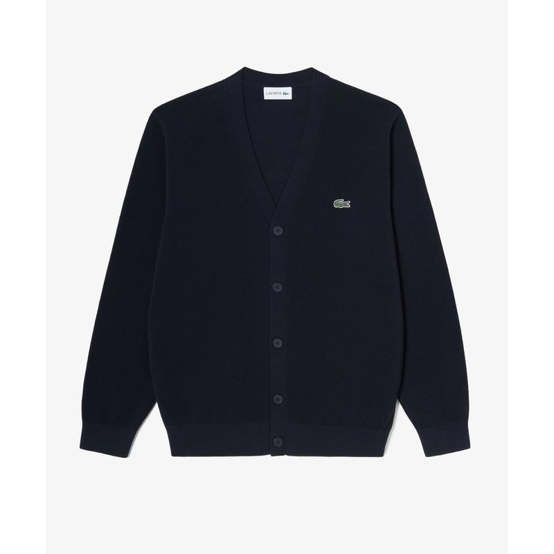 26SS(男性) ピケ Vネック カーディガン AH186E-56G 166(ネイビー)