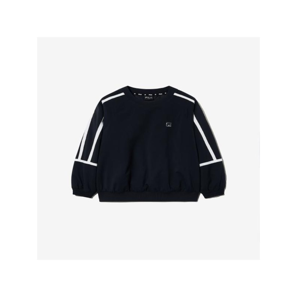 [FILA KIDS] PF ウォームアップウーブンパッド入りスウェットシャツ (FK2WTG4302M_BLK) Q0ZFK2WTG4302MBLK