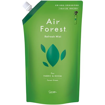他サイト： Air Forest エアフォレスト リフレッシュミスト フォレストグリーンの香り 詰替用 540mLの商品画像