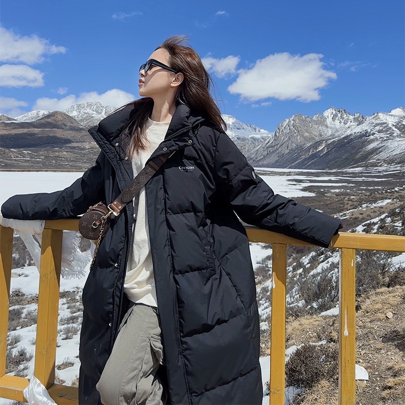 増厚ロングダウンコットンコートレディース膝丈パンコート冬ゆったり2023コットンジャケット 5,066円