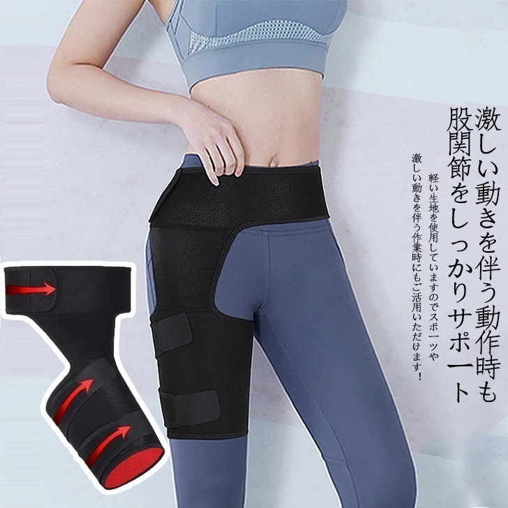 【20点セット】【送料無料】股関節サポーター 太ももベルト 男女兼用 固定 伸縮 ムレ 速乾 通気 スポーツスポーツ アウトドア