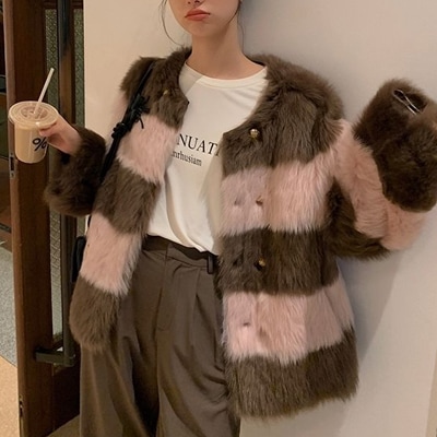 ブルゾン ジャケット秋冬 アウタ プードルファージャケットもこもこプードルボア風ふわふわファーコート8