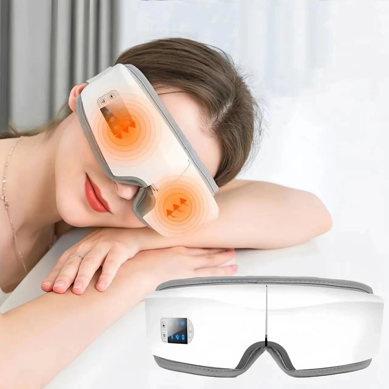 アイマッサージャー アイウォーマー 目元エステ 目元マッサージャー 充電式 温熱 疲れ眼 Bluetooth音楽 タイマー設定 ケア PSE認証済 敬老の日 ギフト 4,732円