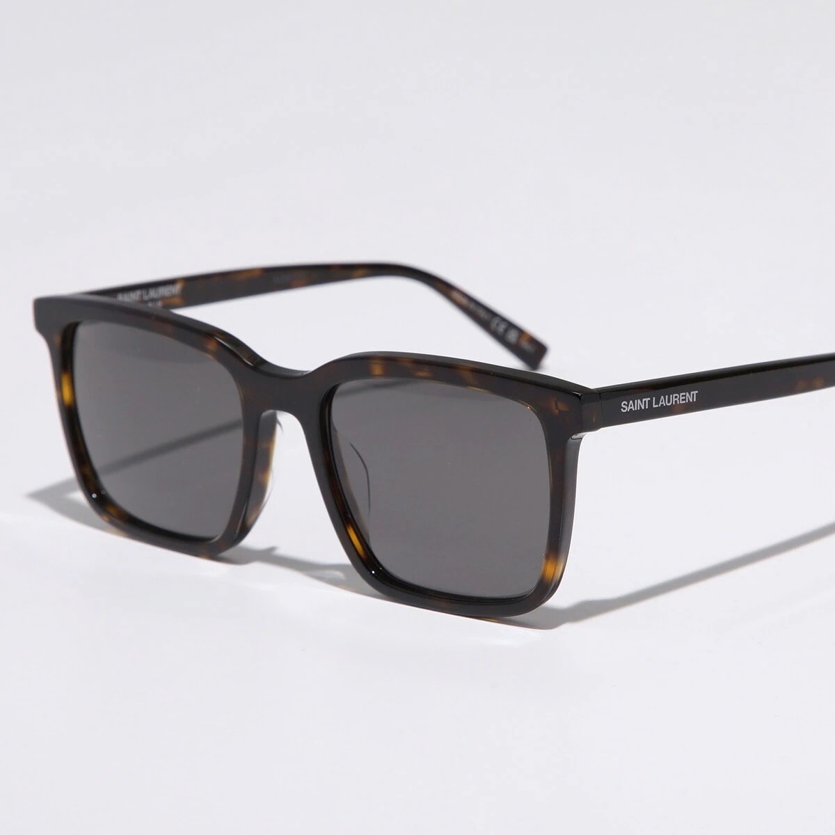 SAINT LAURENT サンローラン サングラス SL 500 メンズ レディース スクエア型 フルリム セルフレーム ロゴ アイウェア 002/HAVANA-HAVANA-SMOKE 【ts】