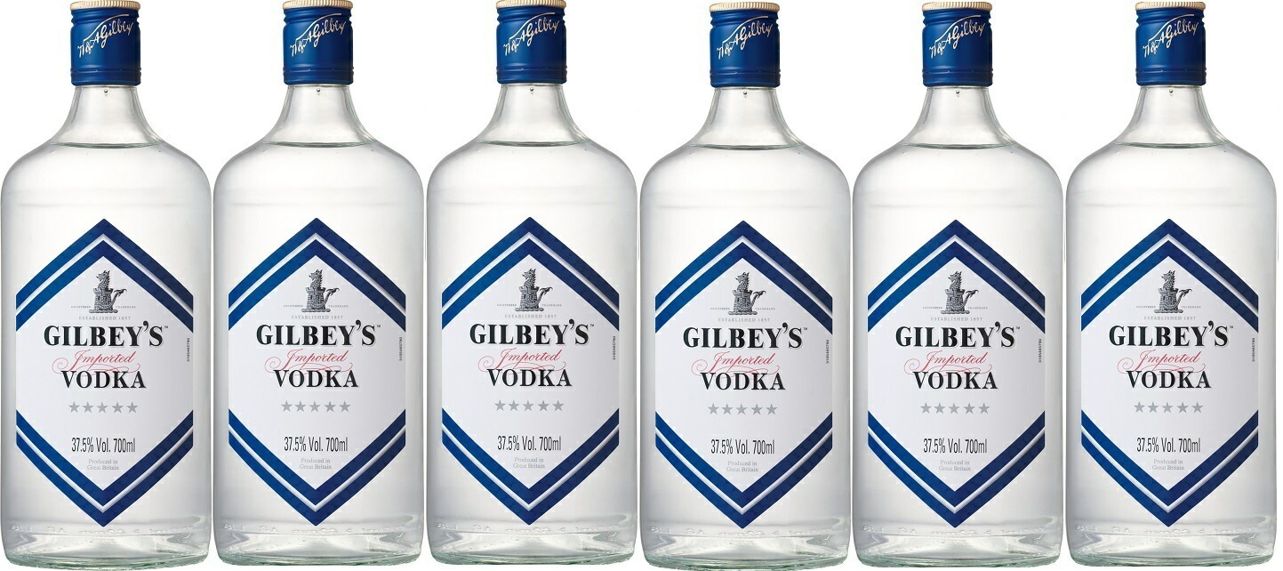 【送料無料】キリン ギルビーウォッカ 37.5度 700ml6本【北海道沖縄県東北四国九州地方は必ず送料がかかります】