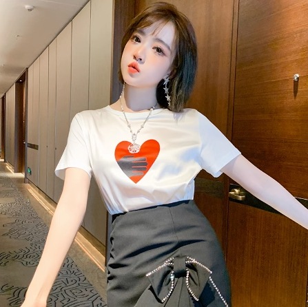 レディース トップス カットソー 半袖 切り替え ストレッチ 伸縮性 かわいい 大人可愛い きれいめ カジュアル 上品 おしゃれ こなれ感 ガーリー 個性的 エレガント モダン 主役級 存在感