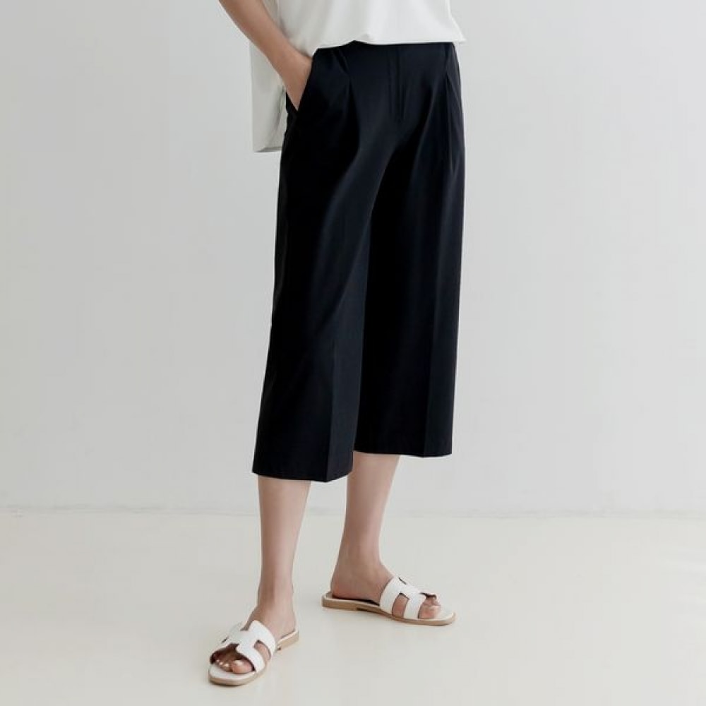 [Elysia] フェアリンクルピンタック3/4パンツ