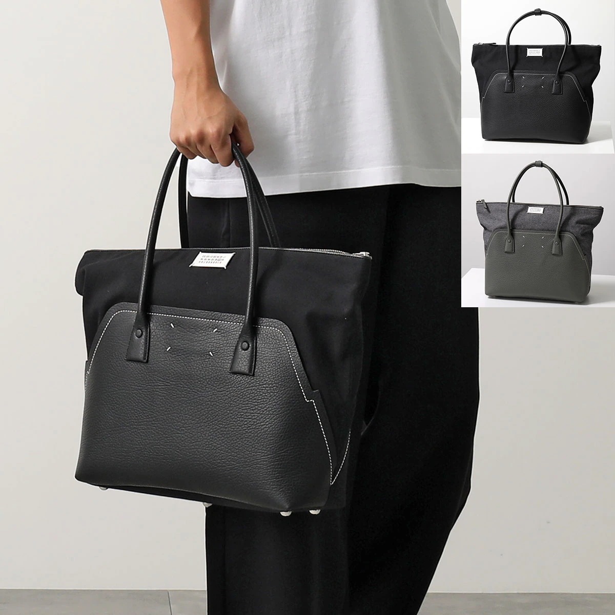 MAISON MARGIELA メゾンマルジェラ トートバッグ 5AC SB1WC0012 P4348 メンズ ショッピングバッグ ミディアム 鞄 カラー2色 SB1WC0012P4348T8013