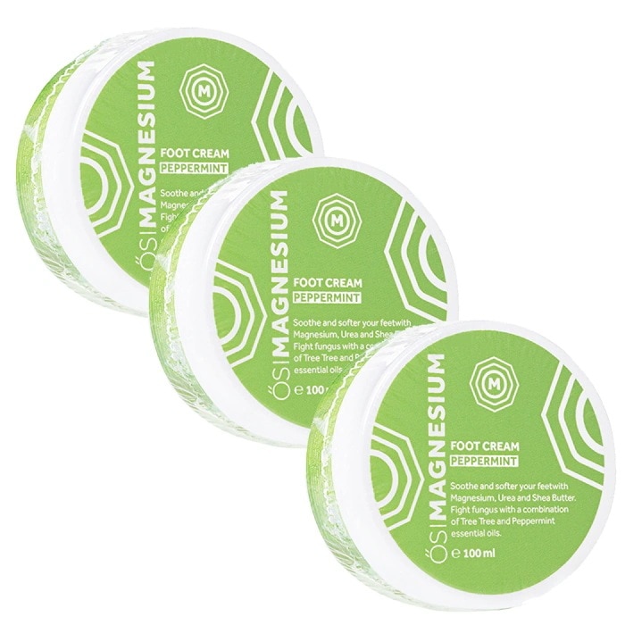 使用期限：2026年02月　オシマグネシウム マグネシウム フットクリーム 100ml 3本 OSIMAGNESIUM Magnesium Foot Cream　海外直送日時指定不可　国際郵便発送