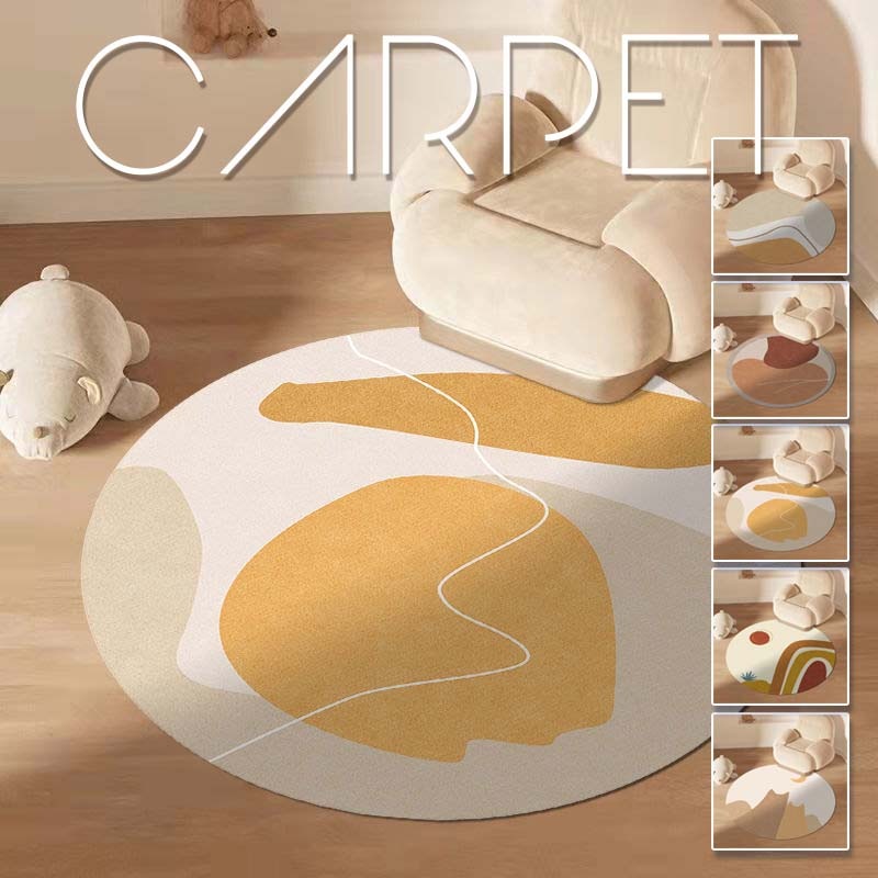 冬用ラグ 洗える 可愛いマット カーペット 北欧 円形 四季兼用 オールシーズン リビング 滑り止め付き シンプル おしゃれ 廊下 マット 秋冬 室内 60cm 80cm 100cm 120cm 14