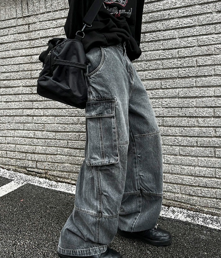 [COSYHARU公式]Meets Wide Cargo Denim