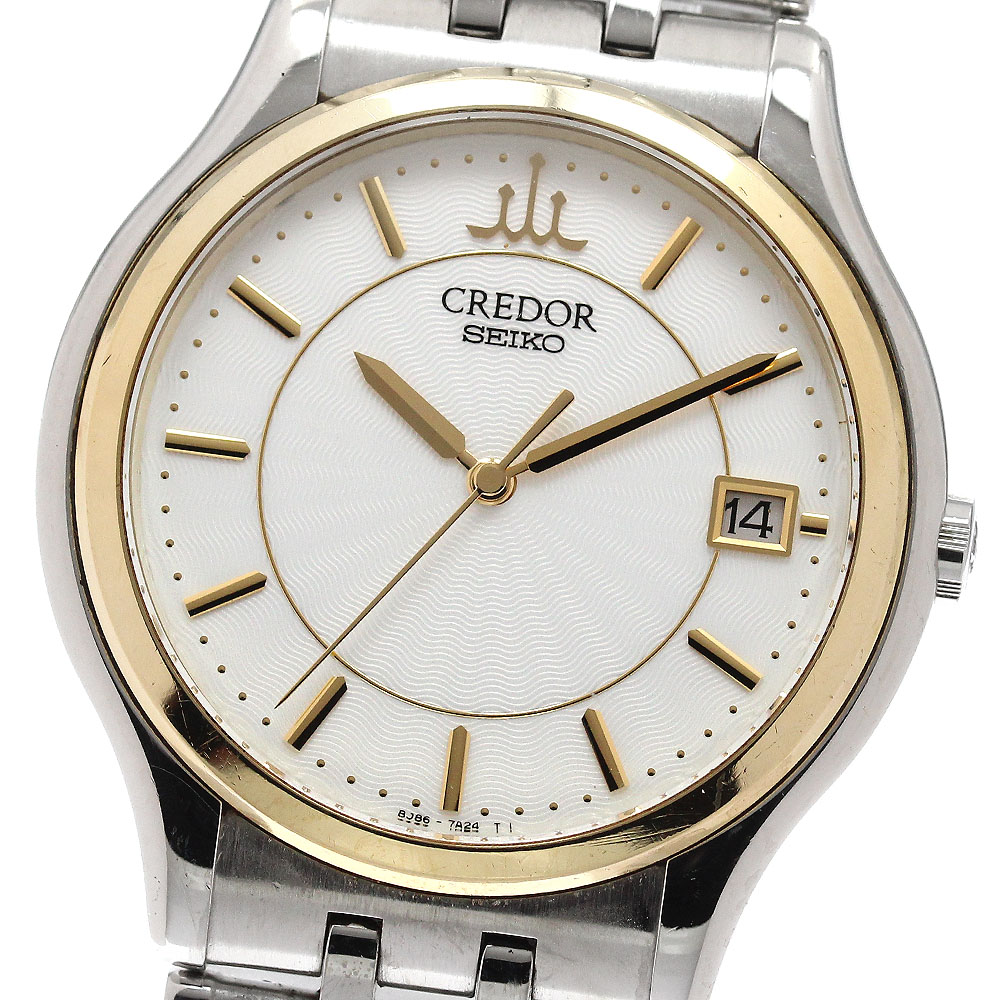 セイコー SEIKO GCAZ010/8J86-7A00 クレドール デイト クォーツ メンズ _949548【中古】
