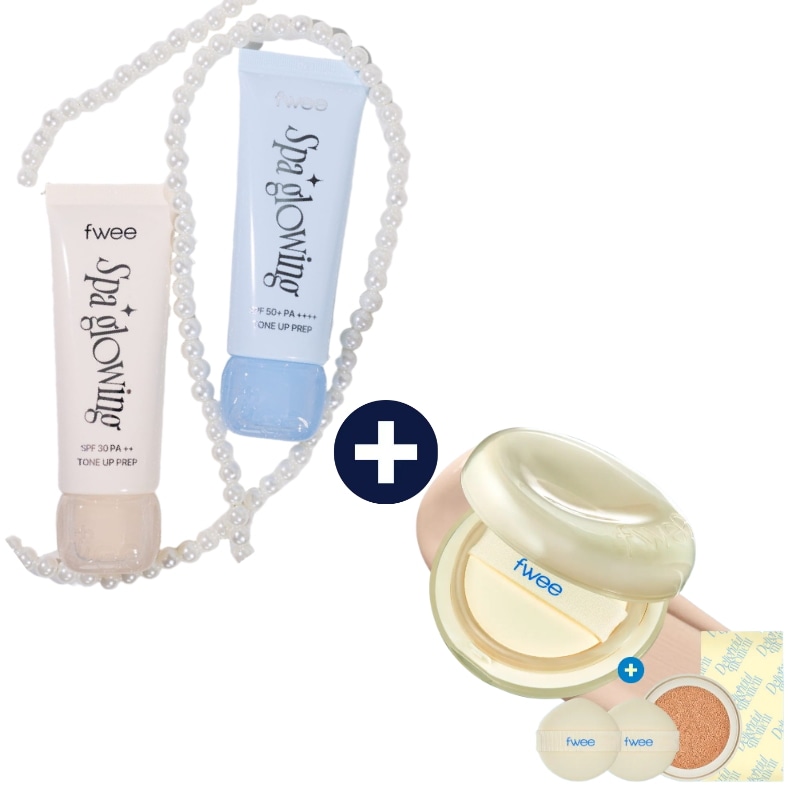 UVトーンアップベース35ml +クッションエグフィットカバー5カラー（+詰め替えポーチ/パフ2枚）