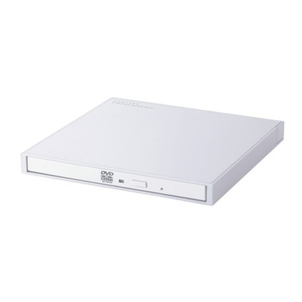 LDR-PXA8CU2LWH 外付け DVDドライブ (CD/DVD) USB 2.0 Type-Cケーブル付属 書込み/再生 バスパワー M-DISC対応 超薄型 軽量 ホワイト メーカー直送