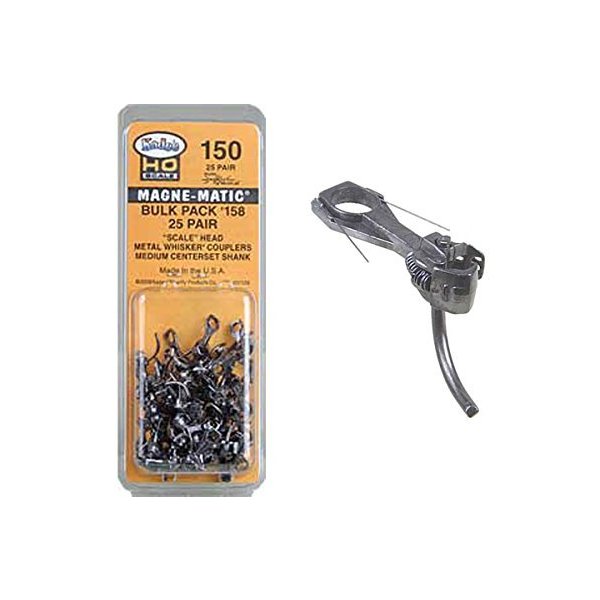 Kadee 150 No.158 Scale Whisker Bulk Pack Magne-Matic Couplers (25pr) 並行輸入品