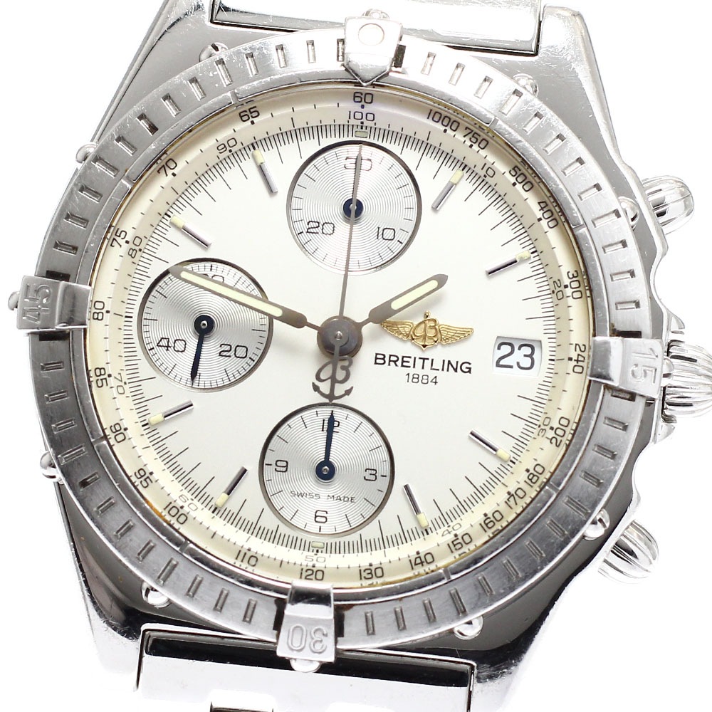 訳あり ブライトリング BREITLING A13050 クロノマット デイト クロノグラフ 自動巻き メンズ _919637【中古】