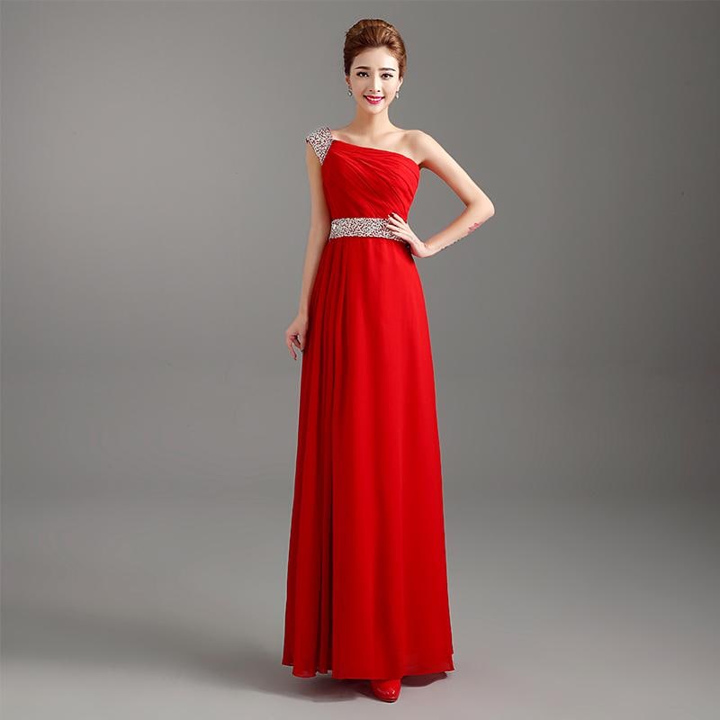 ブラック レッド カラードレス ロングドレス シフォン ワンショルダー 演奏会 発表会 コンサート コンクール 舞台 コーラス 演出 オーケストラ 合唱 ファスナー