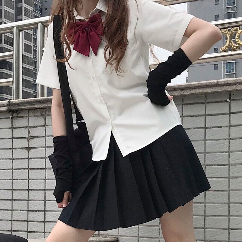 【1つ買うと10つ無料】Jkユニフォームセットフル学生カレッジスタイル卒業シーズンクラスユニフォームスクールユニフォームボウシャツ