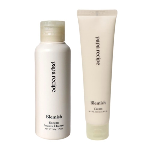 [もち肌セット]ブレミッシュ酵素パウダークレンザー 50g+クリーム100mL
