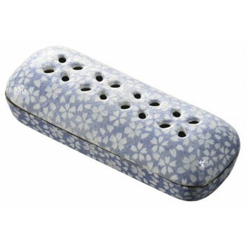 ナカムラ商事　室内用香皿 寝かせる線香皿（有田焼）　桜小紋