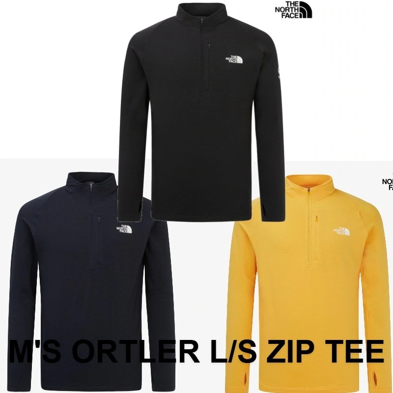 韓国正規品保証 関税負担なしNT7LR98A MS ORTLER L S ZIP TEEデイリー 基本 着装 男子 女子 人気 韓国 ファッション 男女共用 アウトドア