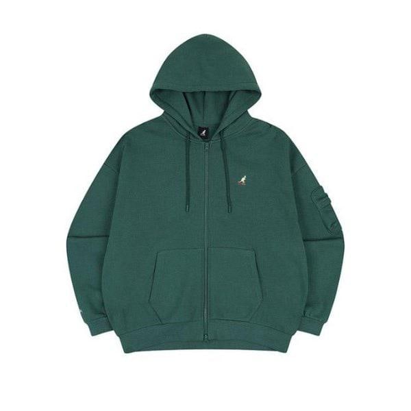 フードジップアップ CQK KQFC-ZU51310GN KNGL ポケットジップアップ 5131 グリーン