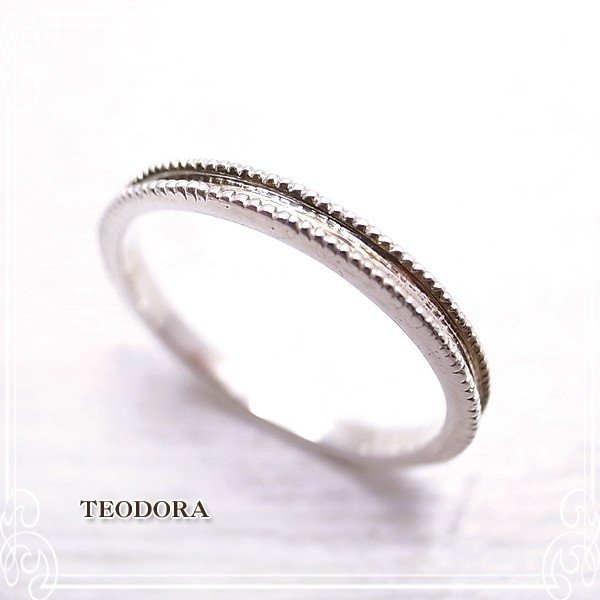 TEODORA ミルリング シルバー シルバー925 シルバーアクセサリー ジュエリー de-75-td-002