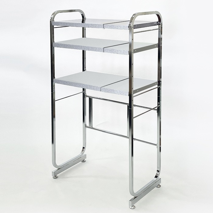 燕三条製 伸縮式 キッチンペールラック 3段 ガルバタイプ クロムメッキ KPG-4003SL 31,070円