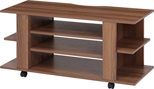 不二貿易 TVボード テレビ台 32型対応 幅100*奥行39.5*高さ48.5cm ミディアムブラ