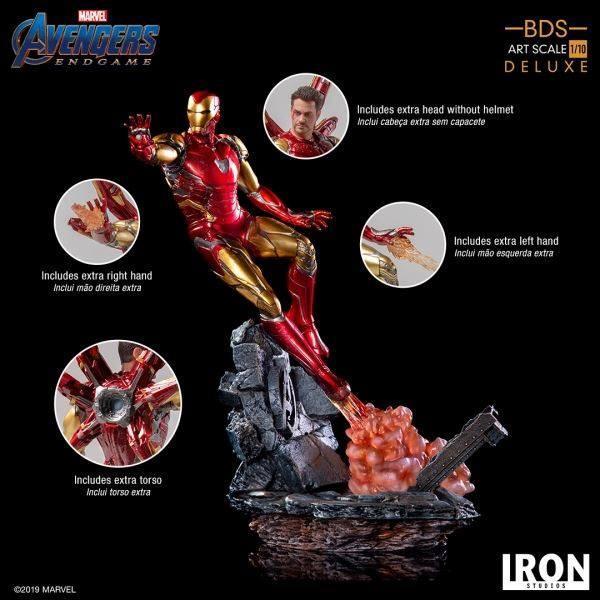 新品未開封 アイアンスタジオ iron studios アベンジャーズ アイアンマン マーク85 1/10 DX Avengers Endgame BDS Iron Man Mark LXXXV
