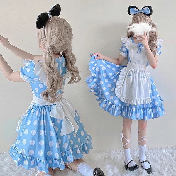 コスプレ衣装 コスプレ 衣装 大人用 女性用 レディース 仮装 水玉 こすぷれ イベント パーティ コス コスチューム アイドル 女性 大人 なりきり キャラクター 可愛い cosplay 舞台衣装